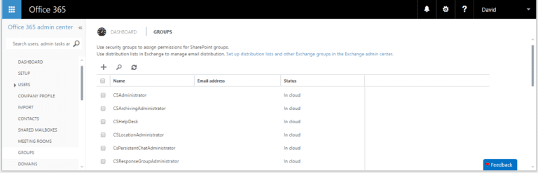How to create and modify a Distribution Group in Office 365