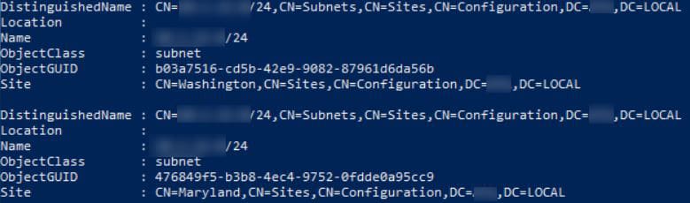 How to Check Active Directory Replication Status Health . Get ad replication site subnets output with the filter parameter