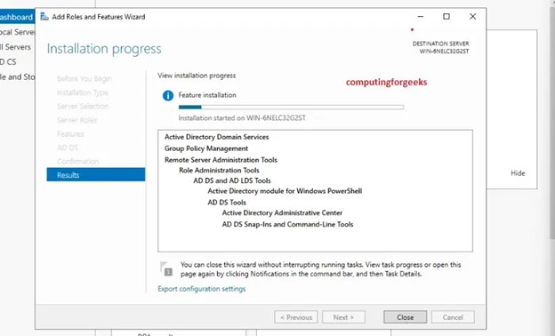 Steps of setting up Active Directory