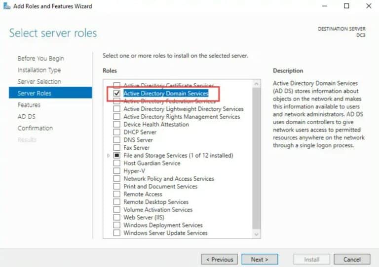 How to Add Domain Controller to an Existing Domain. Add roles and features server roles