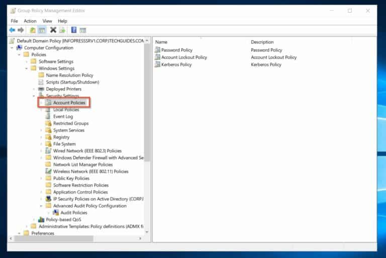 Using Group Policy to Enhance Active Directory Security Account Policies