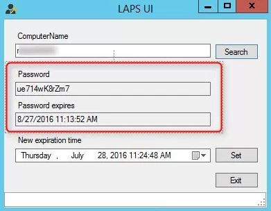 Active Directory Security Best Practices: Protect Your Environment sample LAPS UI