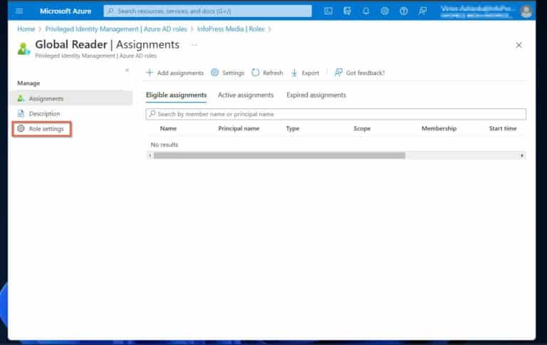 Azure AD Role-Based Access Control Best Practices - turn on Azure AD MFA from role settings step 4