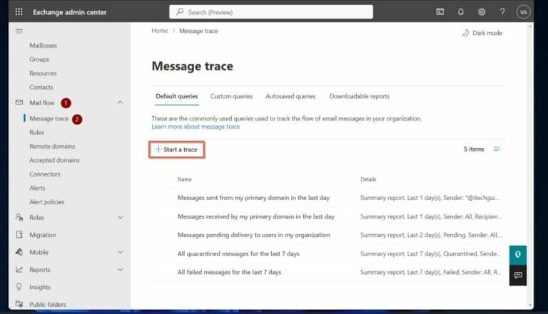 Configure and Manage Message Trace in Exchange Online