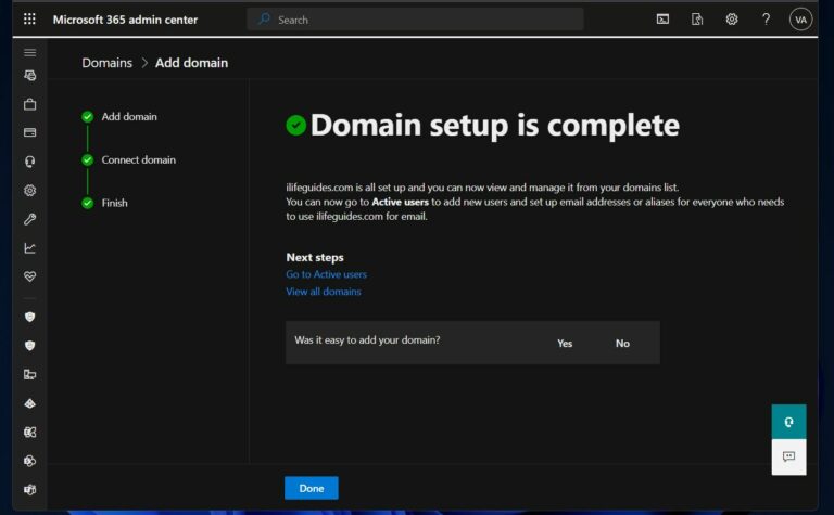 Office 365 Exchange Online: How to Set Up and Manage Exchange Online - If everything goes according to plan, the verification should be successful. Then, the 'Domain setup is complete' should be displayed. 