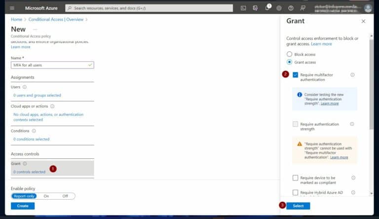 Azure AD Security Tools and Resources - Enable Azure AD MFA via Conditional Access Policy 1