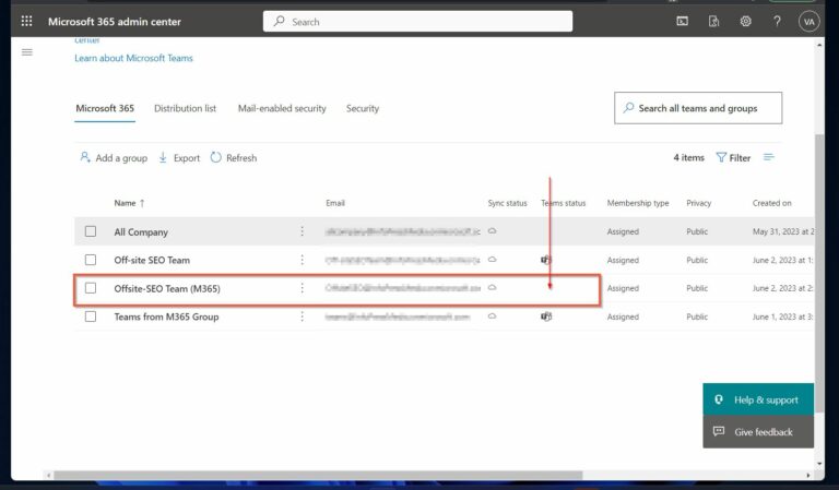 Create Team from existing Microsoft 365 Groups