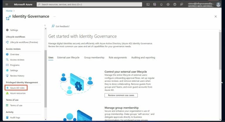 Create an Access Review of Azure Active Directory roles in PIM - step 2