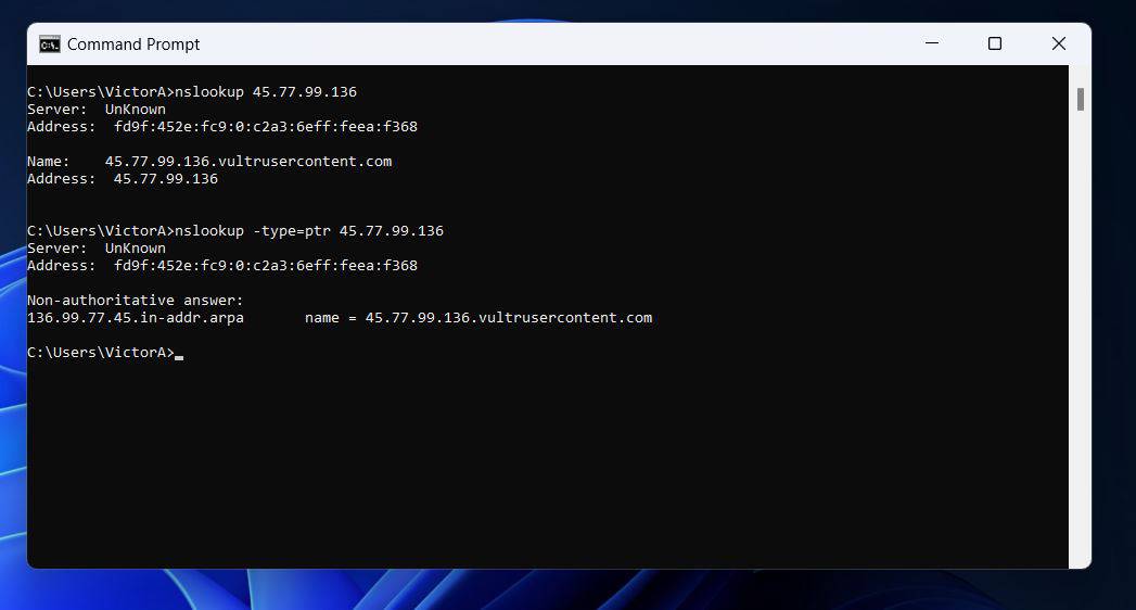 How to Use Reverse DNS Lookup Command on Windows