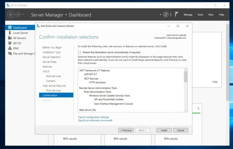 Windows Server Patch Management with Windows Server Update Service - 1. Install WSUS - final step
