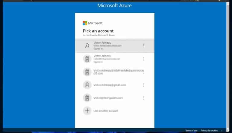 Azure will require re-authentication. Sign in with your Microsoft Learn sandbox account. 