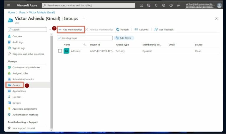 Secure Collaboration in Office 365 - Add an External Office 365 User to a Group in the Azure Portal