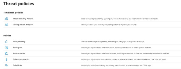 Secure Office 365 Email: Best Practice / Threat Prevention