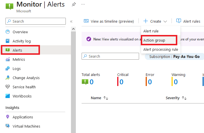 Azure Security Monitoring and Alerting of Security Events Monitor Alerts