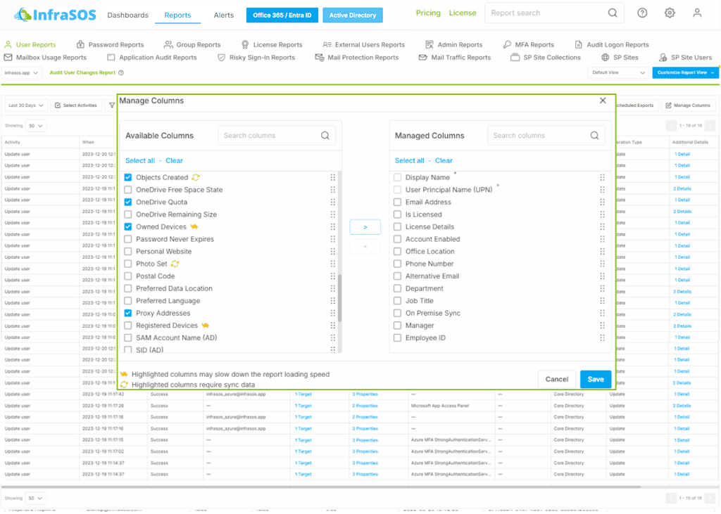 Office 365 Reporting