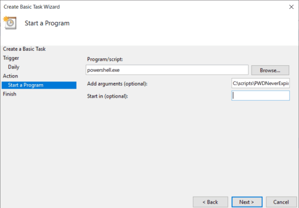 Active Directory Security Automation with PowerShell selecting application