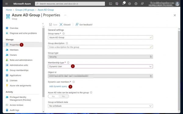 Change Security Group Membership from Static to Dynamic in Azure AD 2