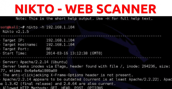 nikto -web scanner